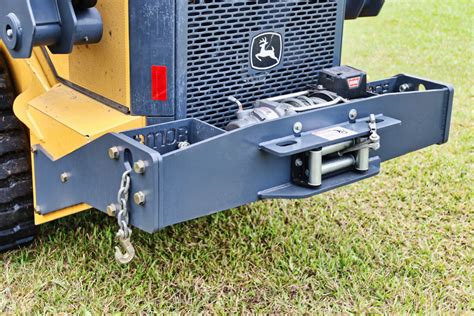 skid steer rear winch bumper|John Deere Skid Steer Winch Mount Bumper .